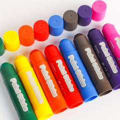 8 Solid Watercolor Pencils for DIY Art Pastels Graffiti Window Drawing
