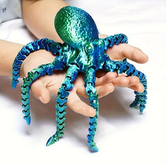 Colorful 3D Octopus with Flexible Joints - Creative Desk Toy