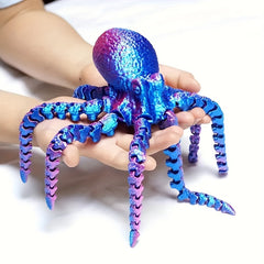 Colorful 3D Octopus with Flexible Joints - Creative Desk Toy