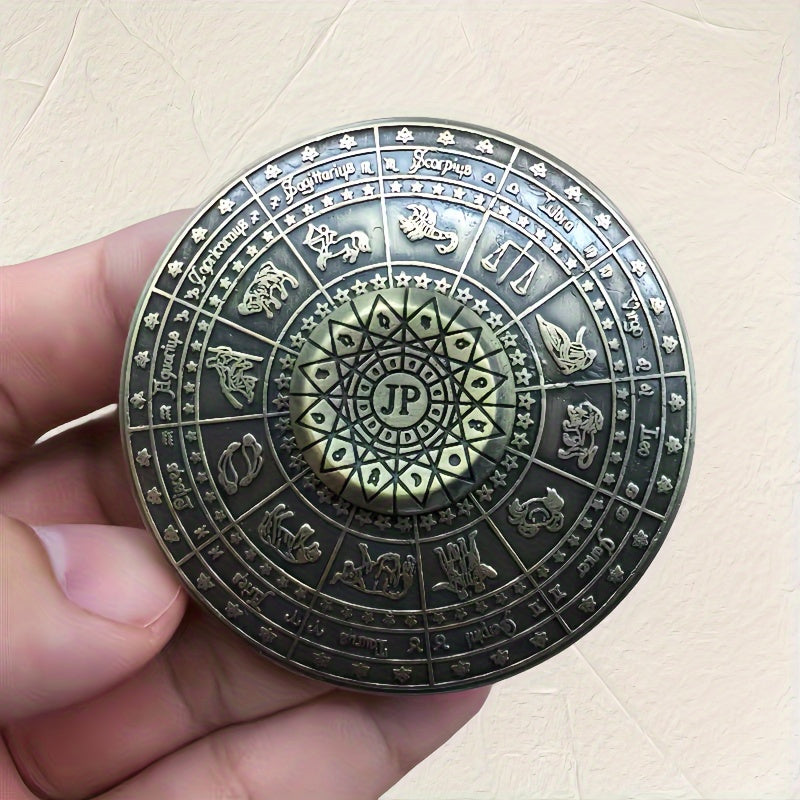 Bronze Constellation Compass Fidget Spinner Aluminum Alloy Toy