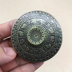 Bronze Constellation Compass Fidget Spinner Aluminum Alloy Toy