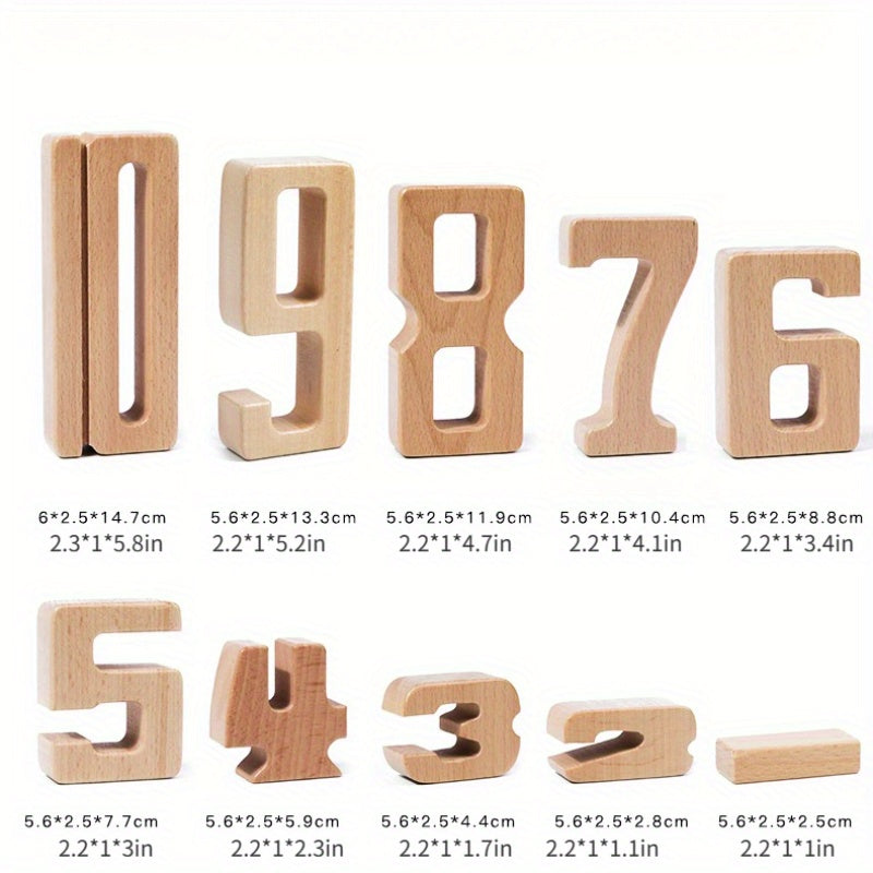 Large Particle Digital Building Blocks Preschool Education Set