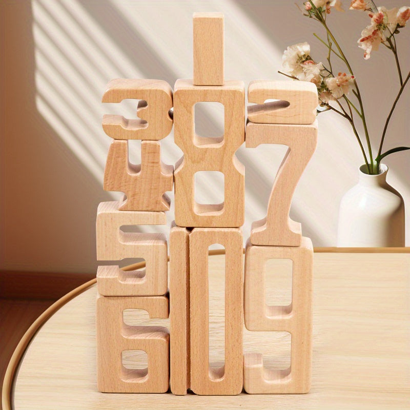 Large Particle Digital Building Blocks Preschool Education Set