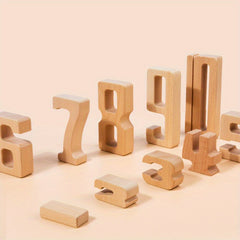 Large Particle Digital Building Blocks Preschool Education Set