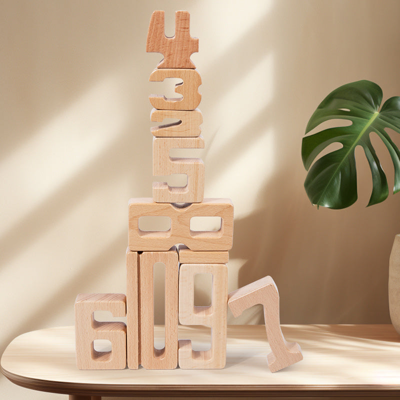Large Particle Digital Building Blocks Preschool Education Set