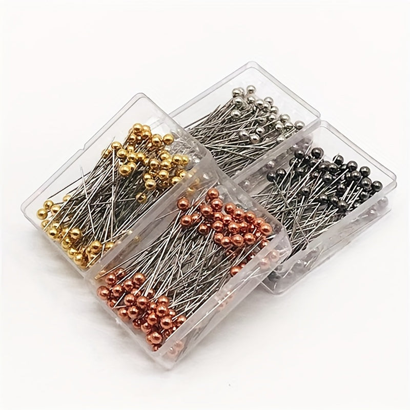 100 Metal 4 Positioning Needles Sewing Jewelry DIY Fixed Sewing Needles