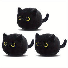 3 Pack Plush Cat Stuffed Animals Comic Theme Soft Toys for Toddlers