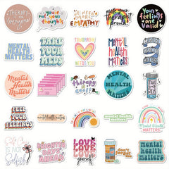 100pcs Motivational Quotes Stickers Waterproof Vinyl Decals for Laptops & More