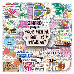 100pcs Motivational Quotes Stickers Waterproof Vinyl Decals for Laptops & More