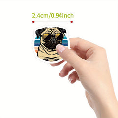 500pcs Pug Dog Funny Cartoon Stickers for Adults