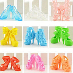 Colorful High Heel Sandals for 29 BJD Dolls Dollhouse Accessory