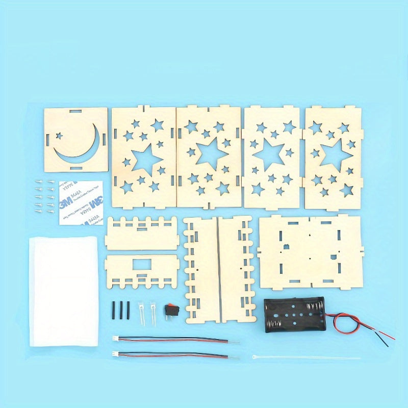 Wooden Puzzle Mini Starry Sky Light DIY Educational STEAM Material