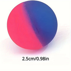 10 Mini Rainbow Bouncy Balls for Kids Party Favors