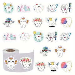 500pcs Teeth Tooth Rewards Funny Stickers Cartoon Decals for Adults