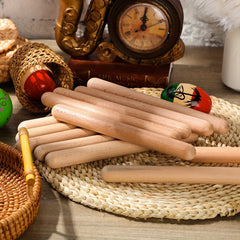 Kids Wooden Drumsticks 2 Pack Rhythm Music Sticks for Children 3-6 Years