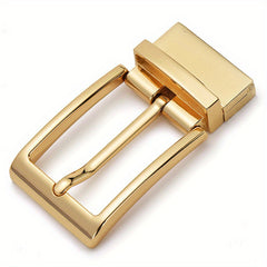 Golden Belt Buckle 360 Rotating Closure Smooth Pivot Metallic Finish