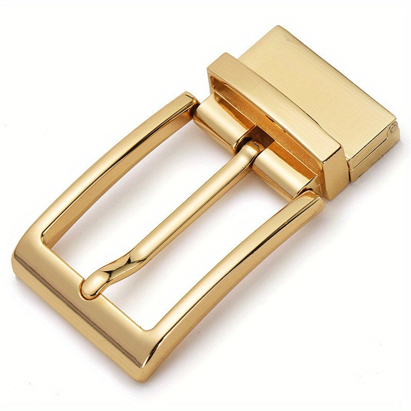 Golden Belt Buckle 360 Rotating Closure Smooth Pivot Metallic Finish