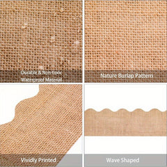 Burlap Scalloped Edge Bulletin Board Border - Classroom Thanksgiving Decor