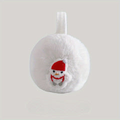 Christmas Plush Earmuffs for Women - Foldable & Warm Winter Accessory