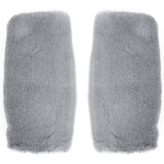 Warm Fuzzy Soft Gloves for Women Fingerless Gloves