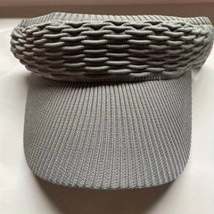 Knitted Solid Summer Visor Hat UV Protection Sunscreen