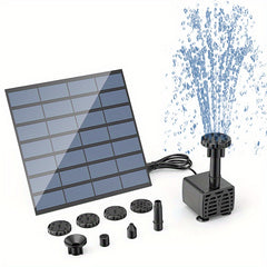 8W Solar Water Fountain Pump for Bird Baths Pools Ponds & Garden Decoration