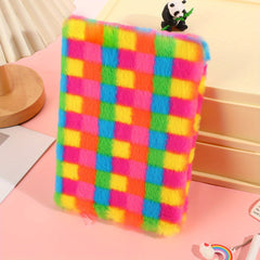 Fuzzy Notebook College Ruled Journal for Students Soft Cover Writing Notepad