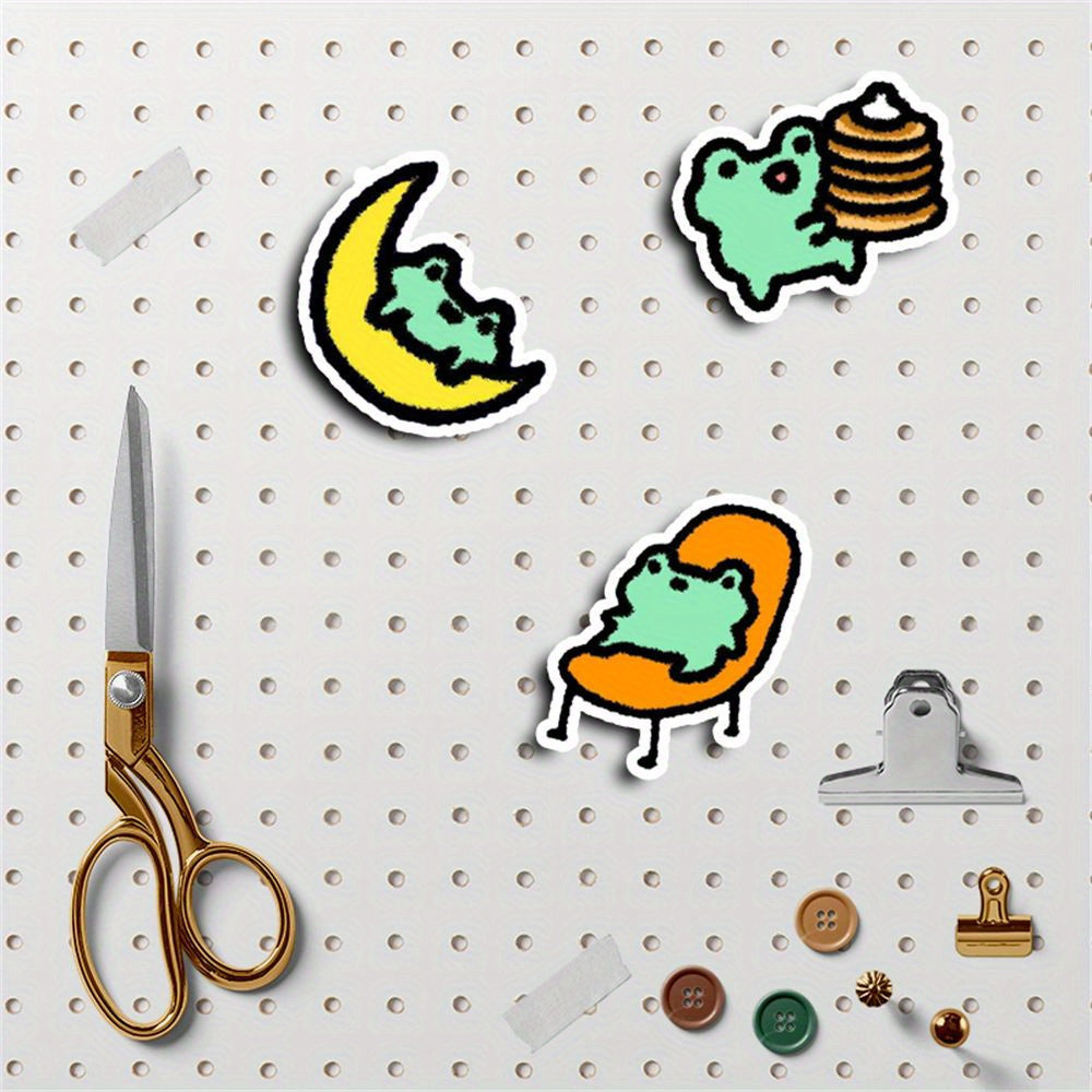 40 Pcs Reusable Paper Frog Stickers Set for Scrapbooking Arts & Crafts