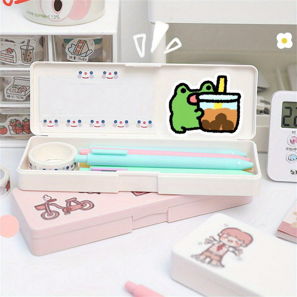 40 Pcs Reusable Paper Frog Stickers Set for Scrapbooking Arts & Crafts