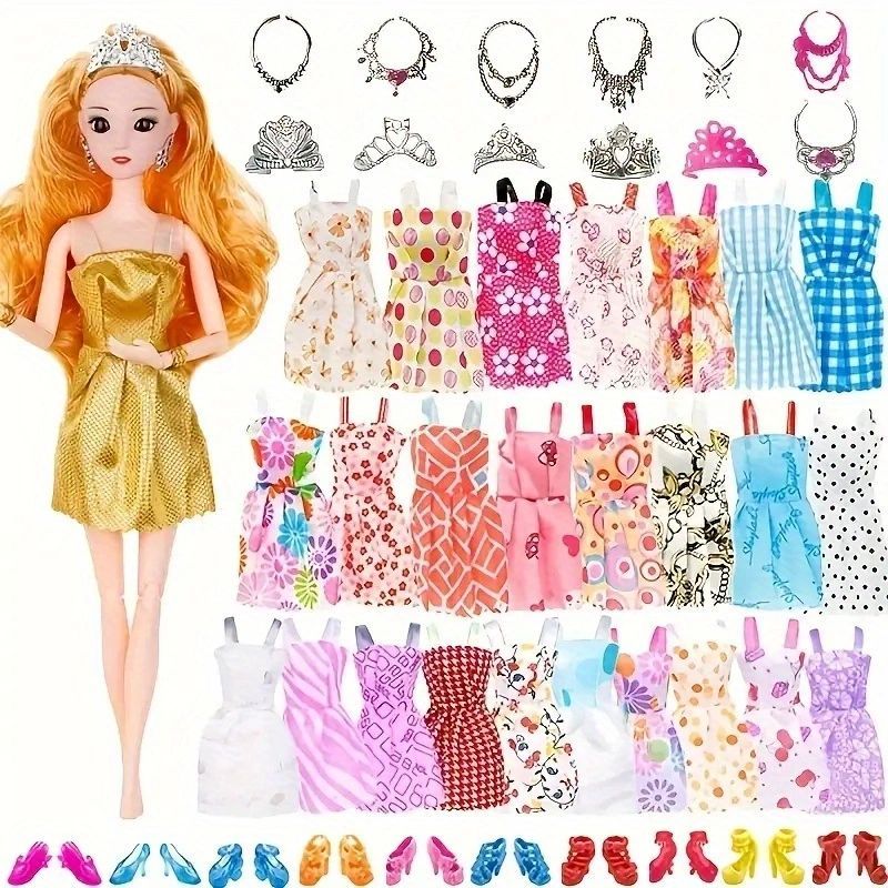 32-Piece Doll Clothing and Accessories Playset for 11.5-Inch Dolls