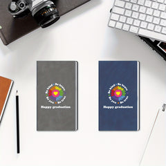 Custom Engraved Journal Notebook Personalized Text with Sunflower Heart