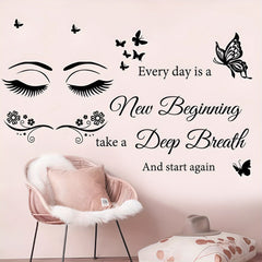 Inspirational Quote Sticker Butterfly Eye Wall Sticker