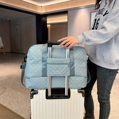 Women's Gym Duffel Bag with Wet Pocket and Shoes Compartment