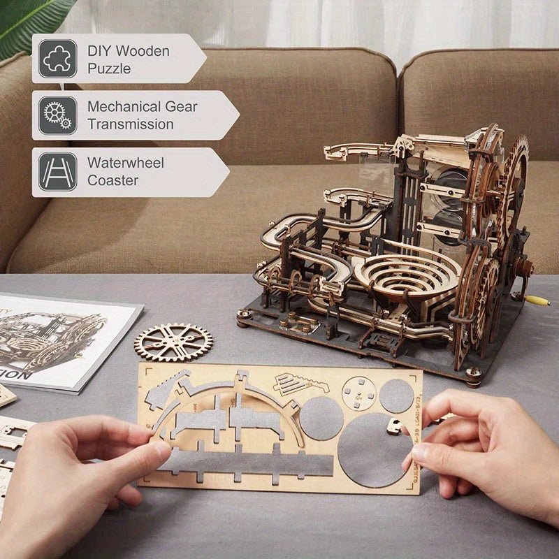 Marble Run 3D Wooden Puzzle IQ Puzzle Toys for Adults
