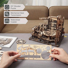 Marble Run 3D Wooden Puzzle IQ Puzzle Toys for Adults