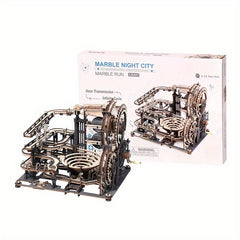 Marble Run 3D Wooden Puzzle IQ Puzzle Toys for Adults