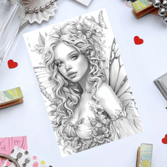 Butterfly Fairy Coloring Book for Adults - Intricate Designs
