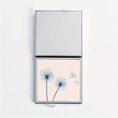 Flying Dandelion Print Pill Box with 4 Compartments