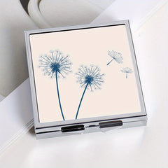 Flying Dandelion Print Pill Box with 4 Compartments