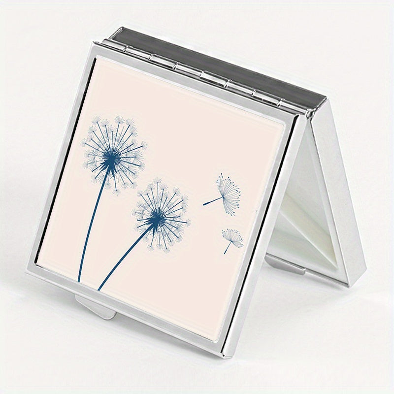 Flying Dandelion Print Pill Box with 4 Compartments