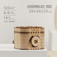 DIY 3D Wooden Puzzle Game Toy LK502 Treasure Box