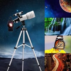 150X HD Astronomical Telescope 300mm Focal Length for Stargazing & Moon Watching
