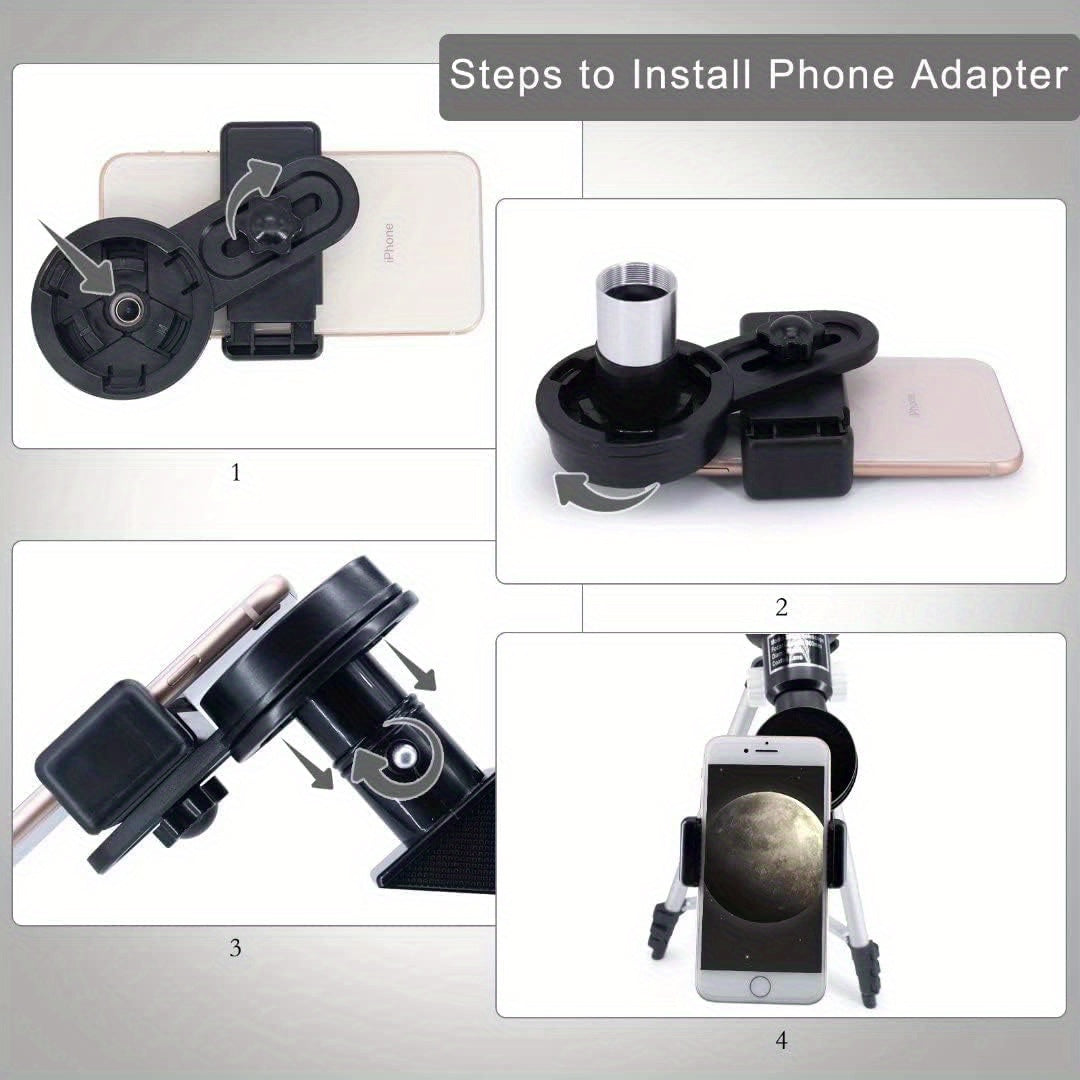 150X HD Astronomical Telescope 300mm Focal Length for Stargazing & Moon Watching