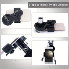 150X HD Astronomical Telescope 300mm Focal Length for Stargazing & Moon Watching