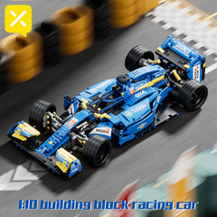 1:10 Scale Race Car Building Blocks Easy Assemble Ideal for Birthdays & Holidays