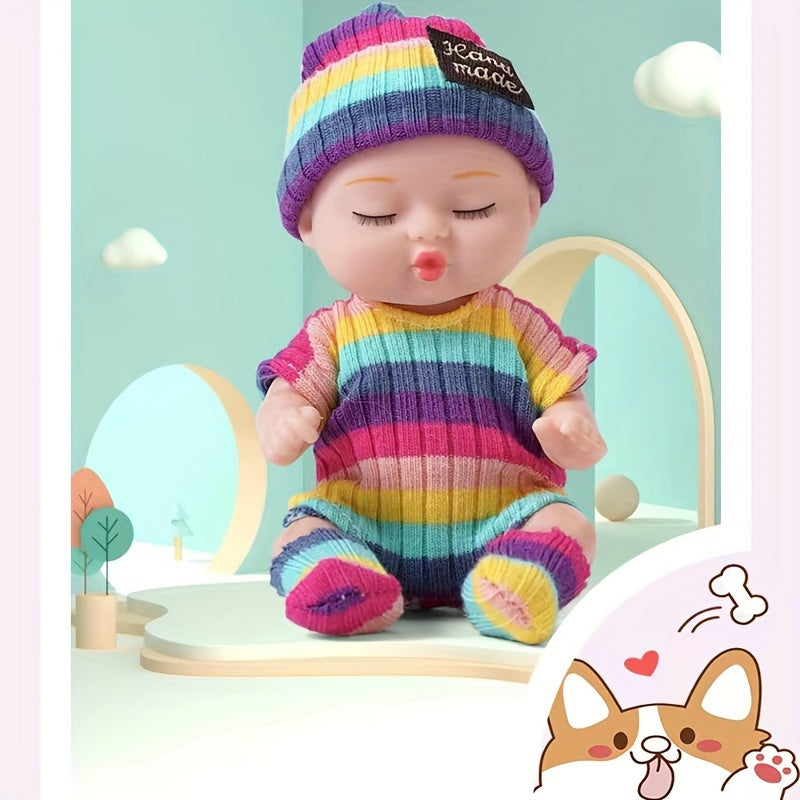 Charming 4 Inch Reborn Doll in Y2K Style Outfit