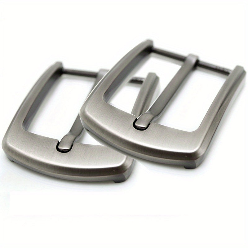 Sleek Zinc Alloy 2pcs Men's Belt Buckles for Leather Craft & DIY Accessories