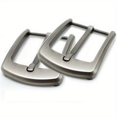Sleek Zinc Alloy 2pcs Men's Belt Buckles for Leather Craft & DIY Accessories