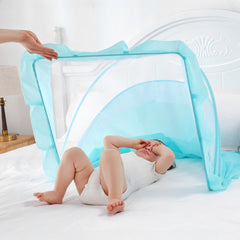 Foldable Kids Mosquito Net Light Full Coverage Polyester Bed Canopy