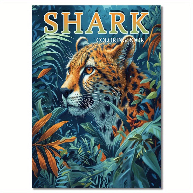 Intricate Wildlife Coloring Book on Watercolor Paper